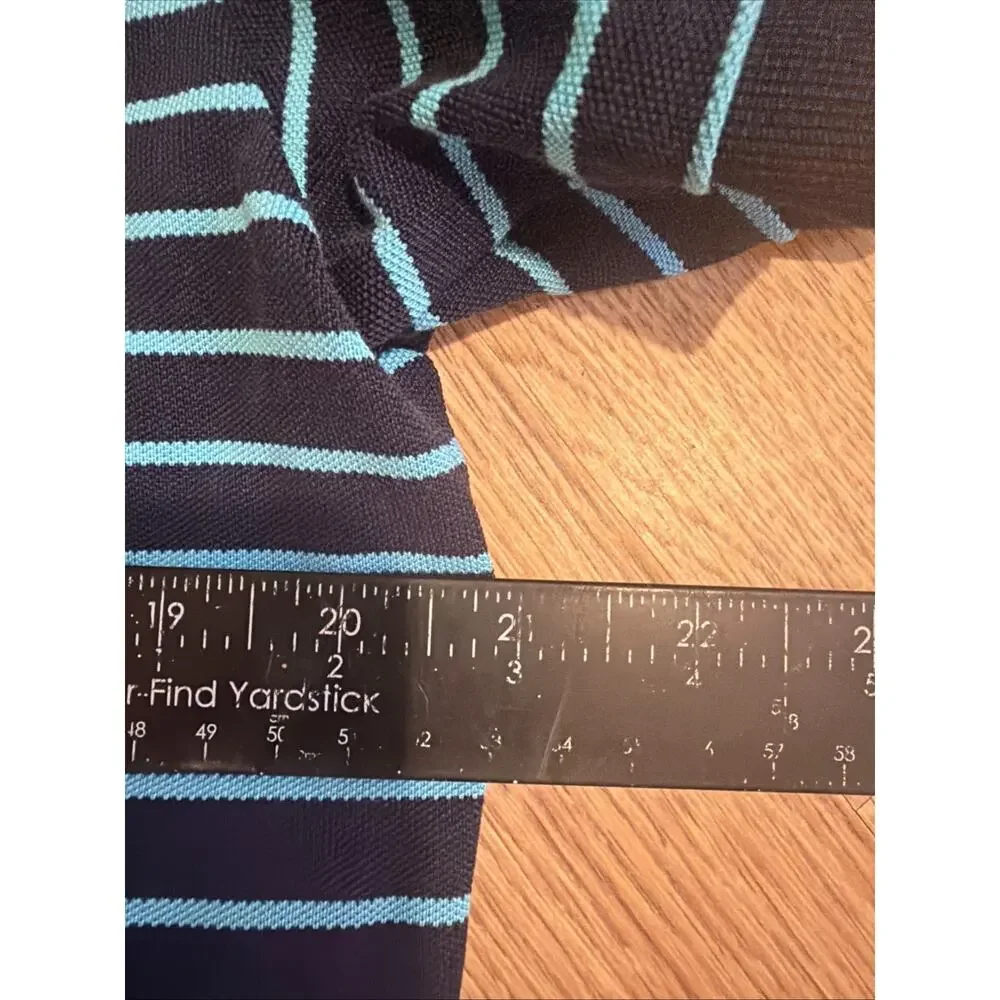 Polo Golf Ralph Lauren Performance Shirt Men’s Large Big Pony Striped Blue Polo